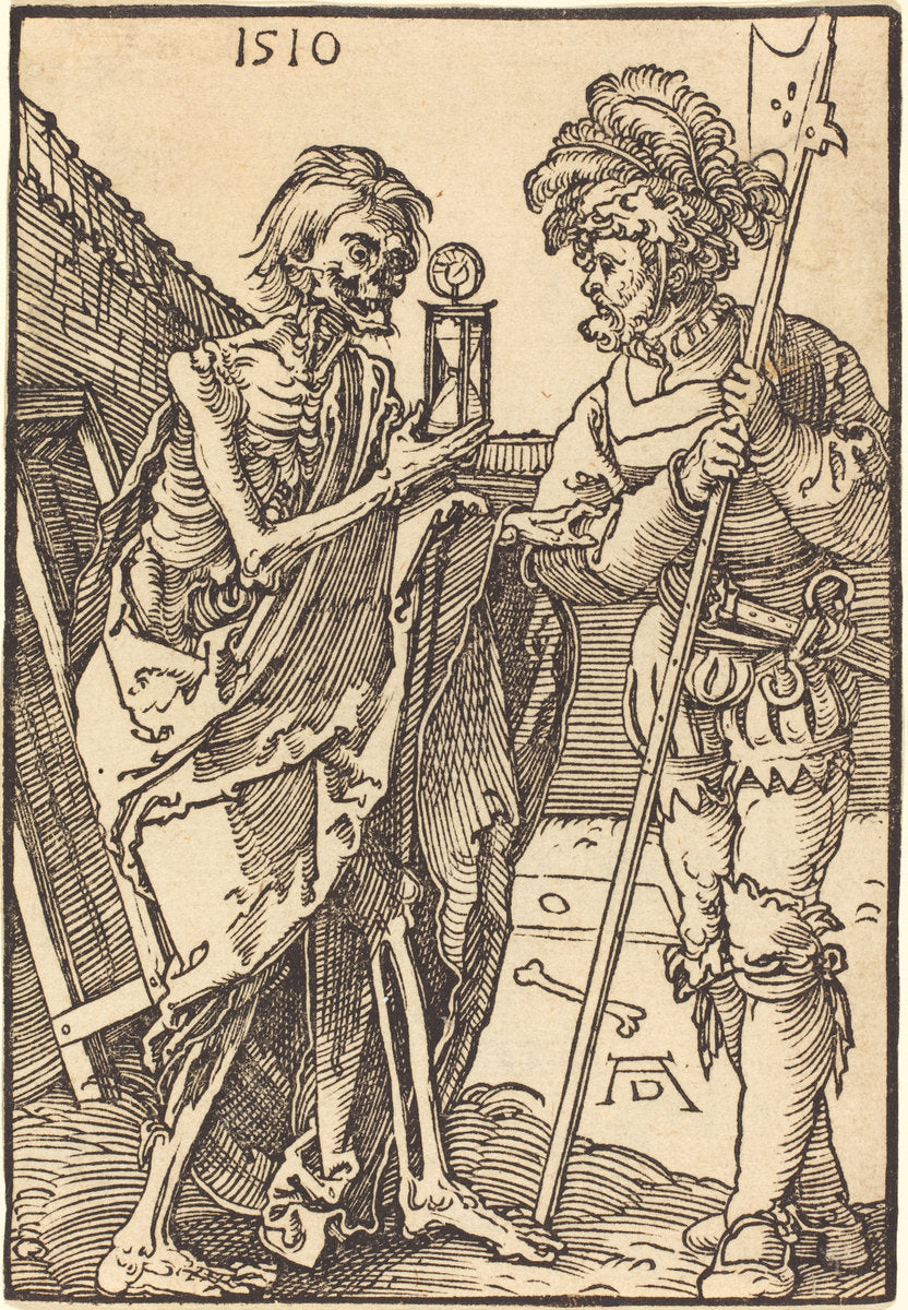 Death and the Lansquenet by Albrecht Dürer (German, 1471 - 1528), 16X12"(A3)Poster Print