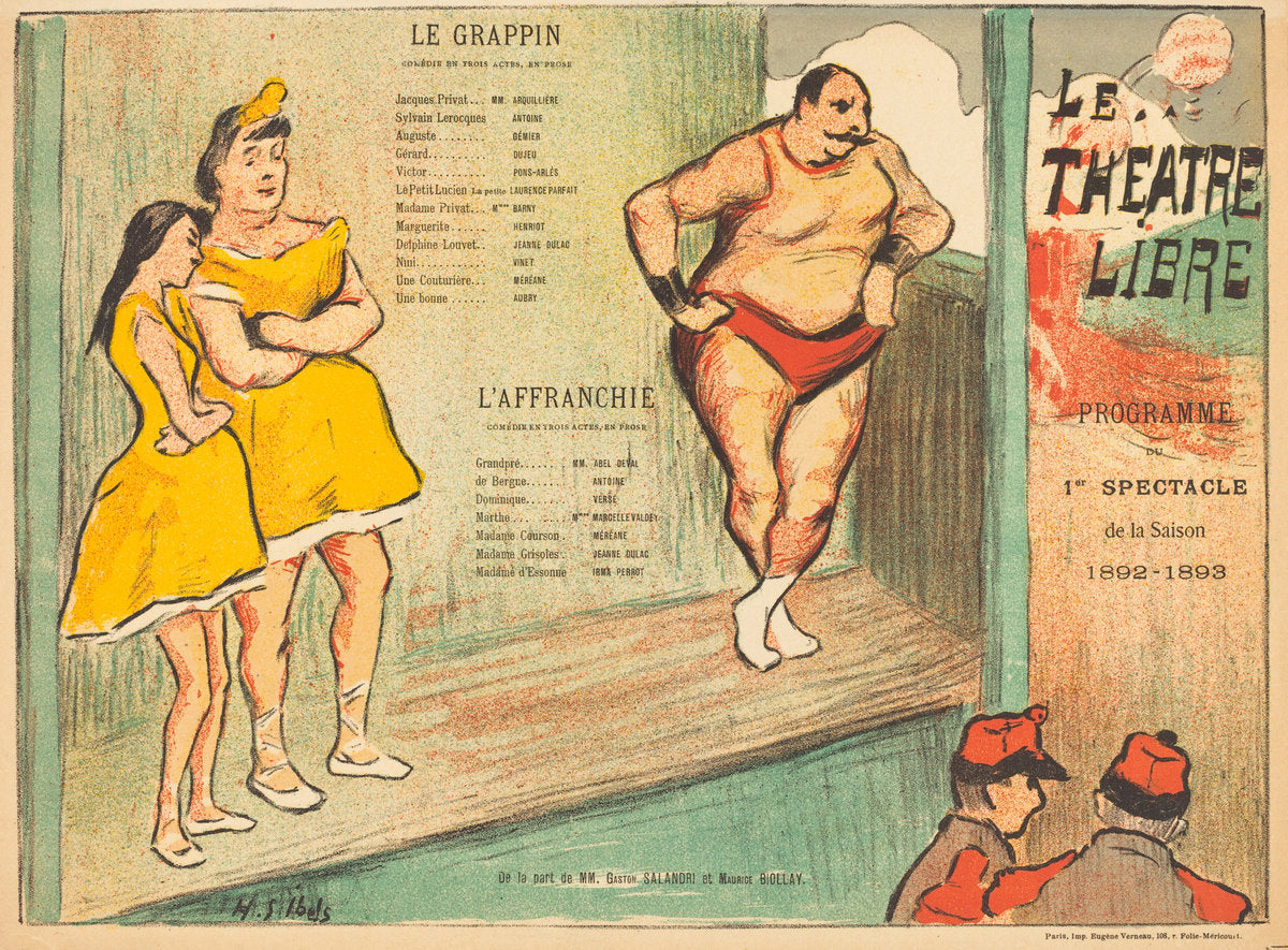 Le Grappin; L'Affranchie by Henri-Gabriel Ibels (French, 1867 - 1936), 16X12"(A3)Poster Print