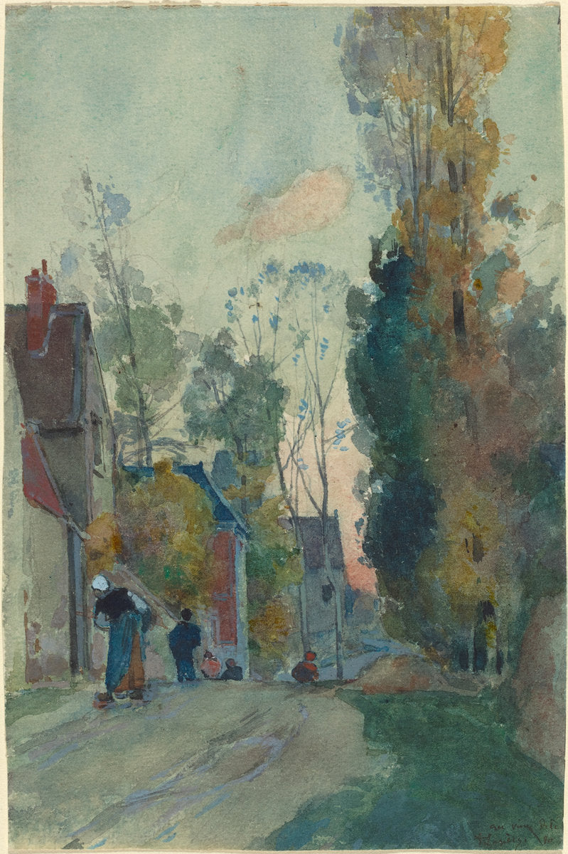 Rue de Jouy le Comte by Auguste Lepère (French, 1849 - 1918), 16X12"(A3)Poster Print