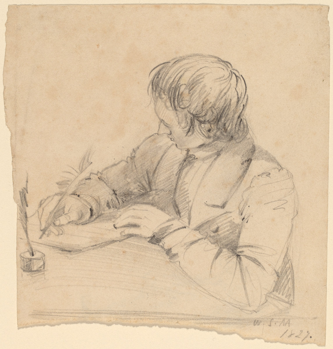 Shepard Alonzo Mount, Age Twenty-Three [recto] by William Sidney Mount (American, 1807 - 1868), 16X12"(A3)Poster Print
