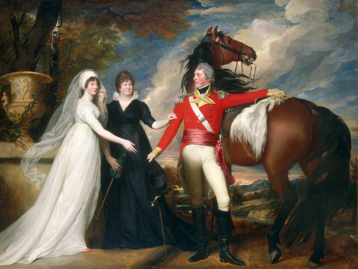 Colonel William Fitch and His Sisters Sarah and Ann Fitch by John Singleton Copley (American, 1738 - 1815), 16X12"(A3)Poster Print