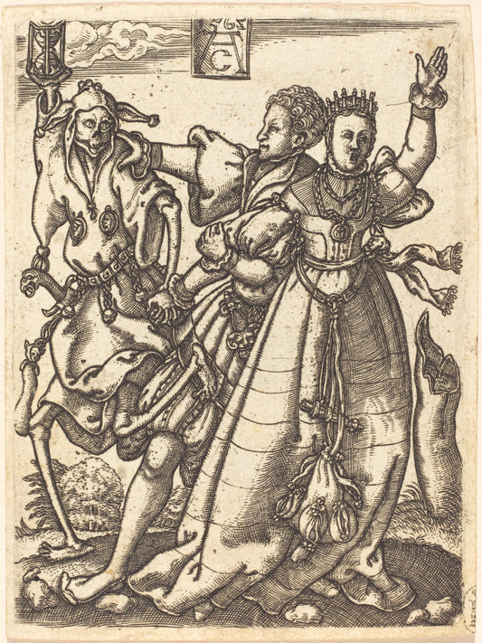 Dance of Death V by Master A.C. (German, active c. 1562), 16X12"(A3)Poster Print