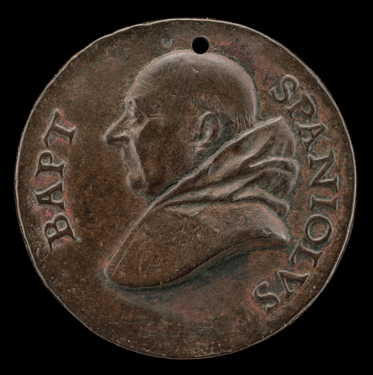 Battista Spagnoli of Mantua, 1447-1516, Carmelite Poet [obverse] by Mea (Italian, active c. 1510 - 1520), 16X12"(A3)Poster Print