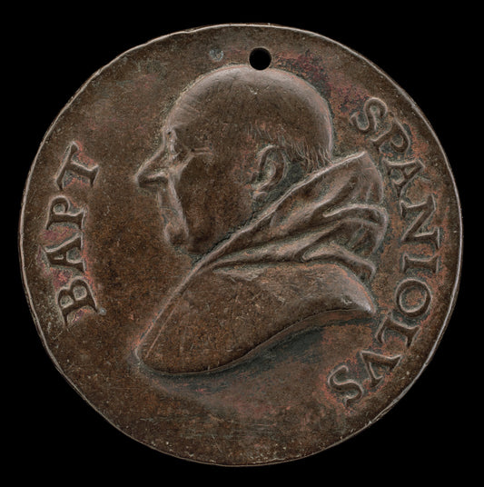 Battista Spagnoli of Mantua, 1447-1516, Carmelite Poet [obverse] by Mea (Italian, active c. 1510 - 1520), 16X12"(A3)Poster Print