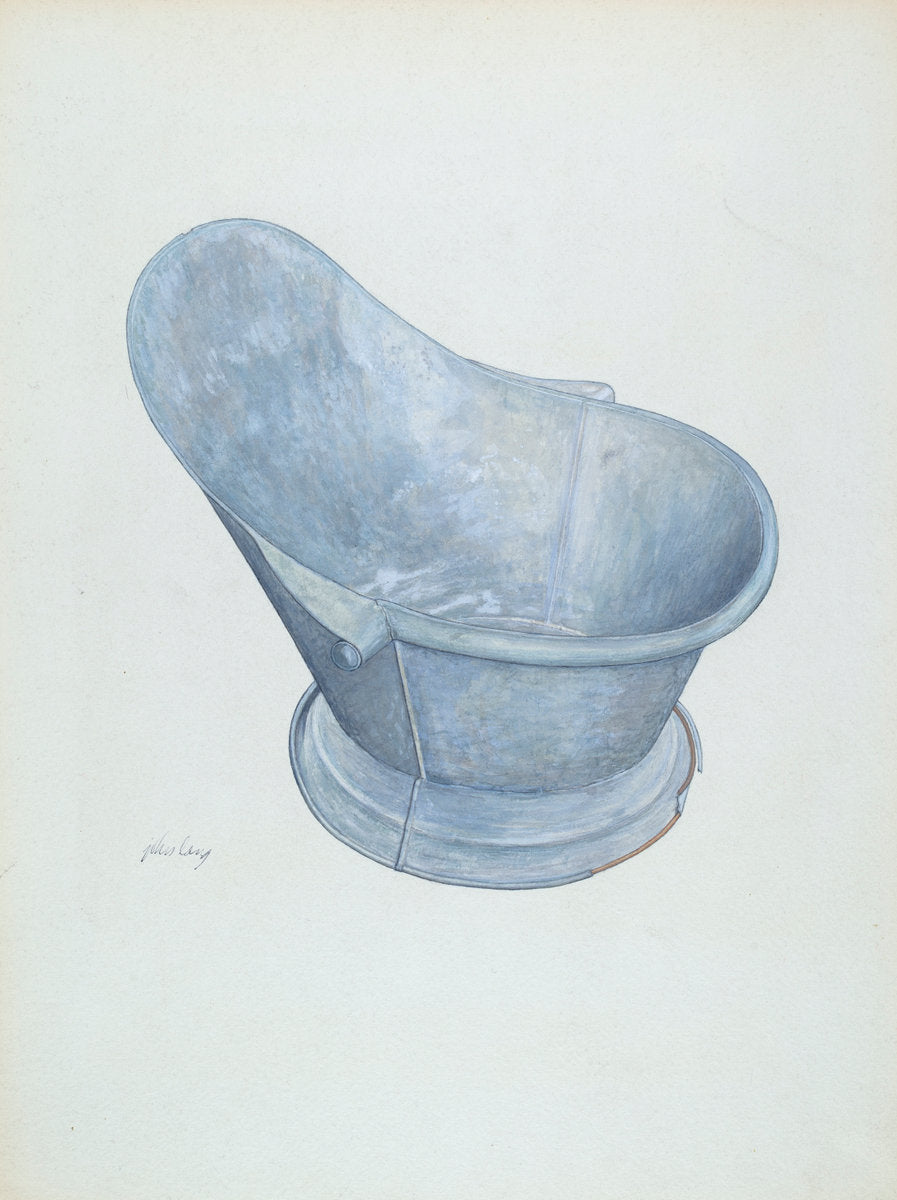Bath Tub by John Lang (American, active c. 1935), 16X12"(A3)Poster Print