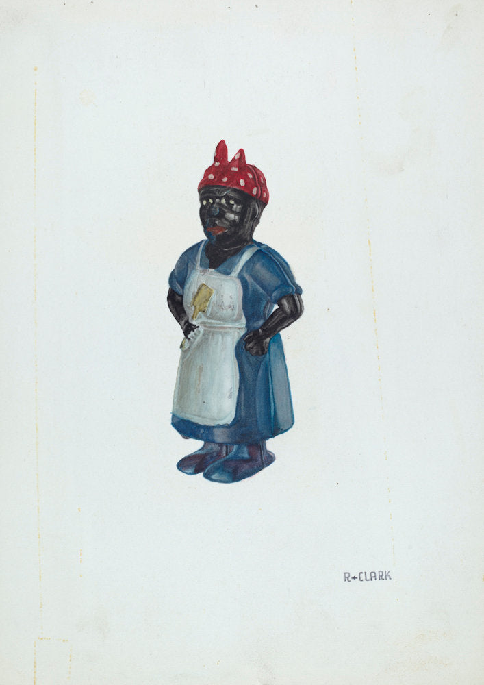 Negro Mammy Bank by Robert Clark (American, active c. 1935), 16X12"(A3)Poster Print
