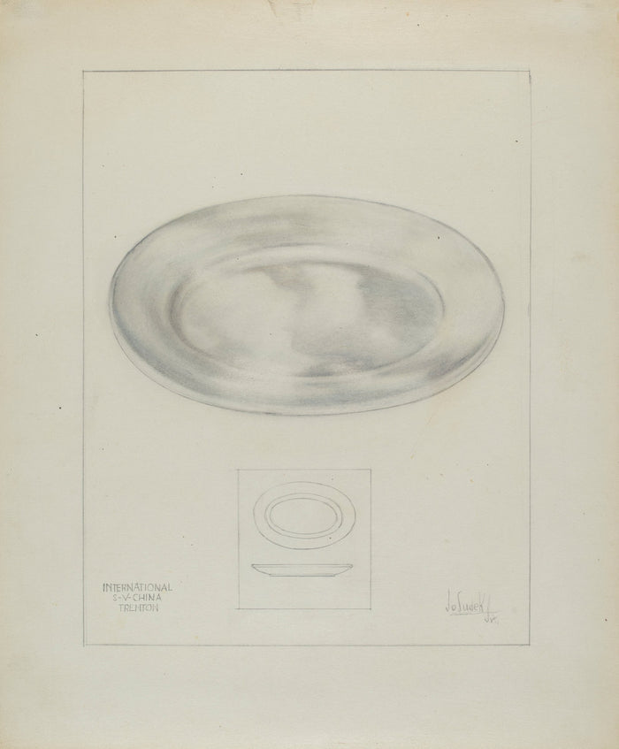 c. 1936 by Joseph Sudek (Server Dish), 16X12