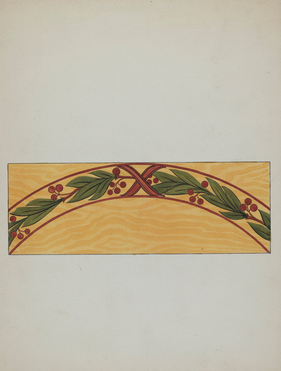Decorative Panels by Wellington Blewett (American, active c. 1935), 16X12"(A3)Poster Print