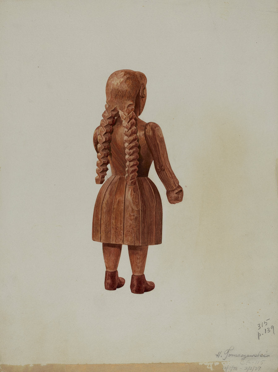 Doll by Henry Tomaszewski (American, 1918 - 1998), 16X12"(A3)Poster Print