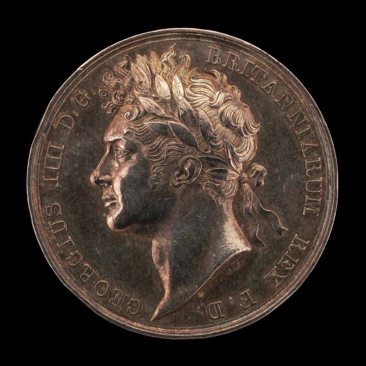 Coronation of King George IV [obverse] by Benedetto Pistrucci (Italian, 1783 - 1855), 16X12"(A3)Poster Print
