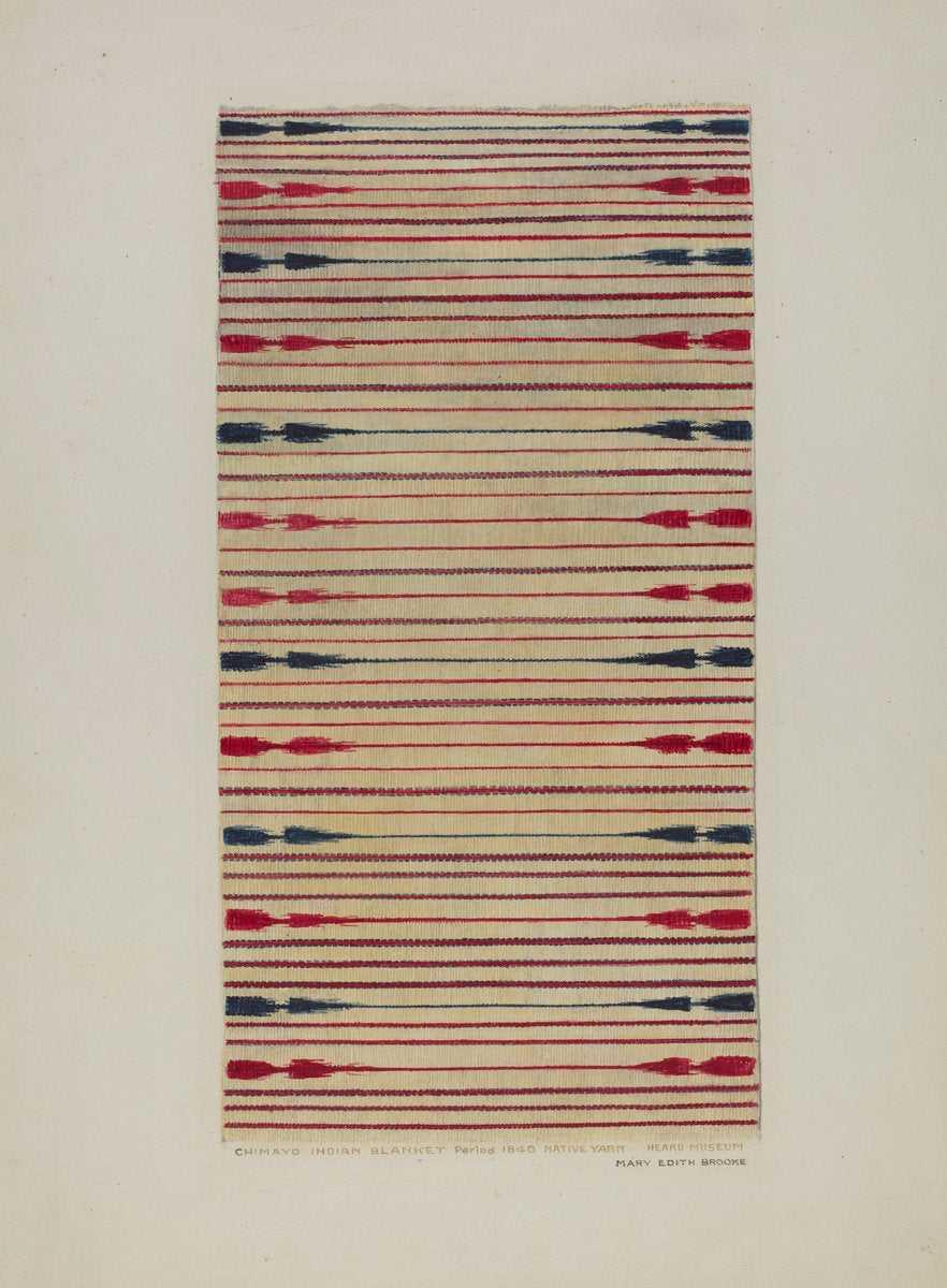 Blanket by Mary Edith Brooks (American, active c. 1935), 16X12"(A3)Poster Print