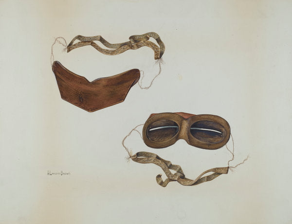 Eye Shades by H. Langden Brown (American, active c. 1935), 16X12"(A3)Poster Print
