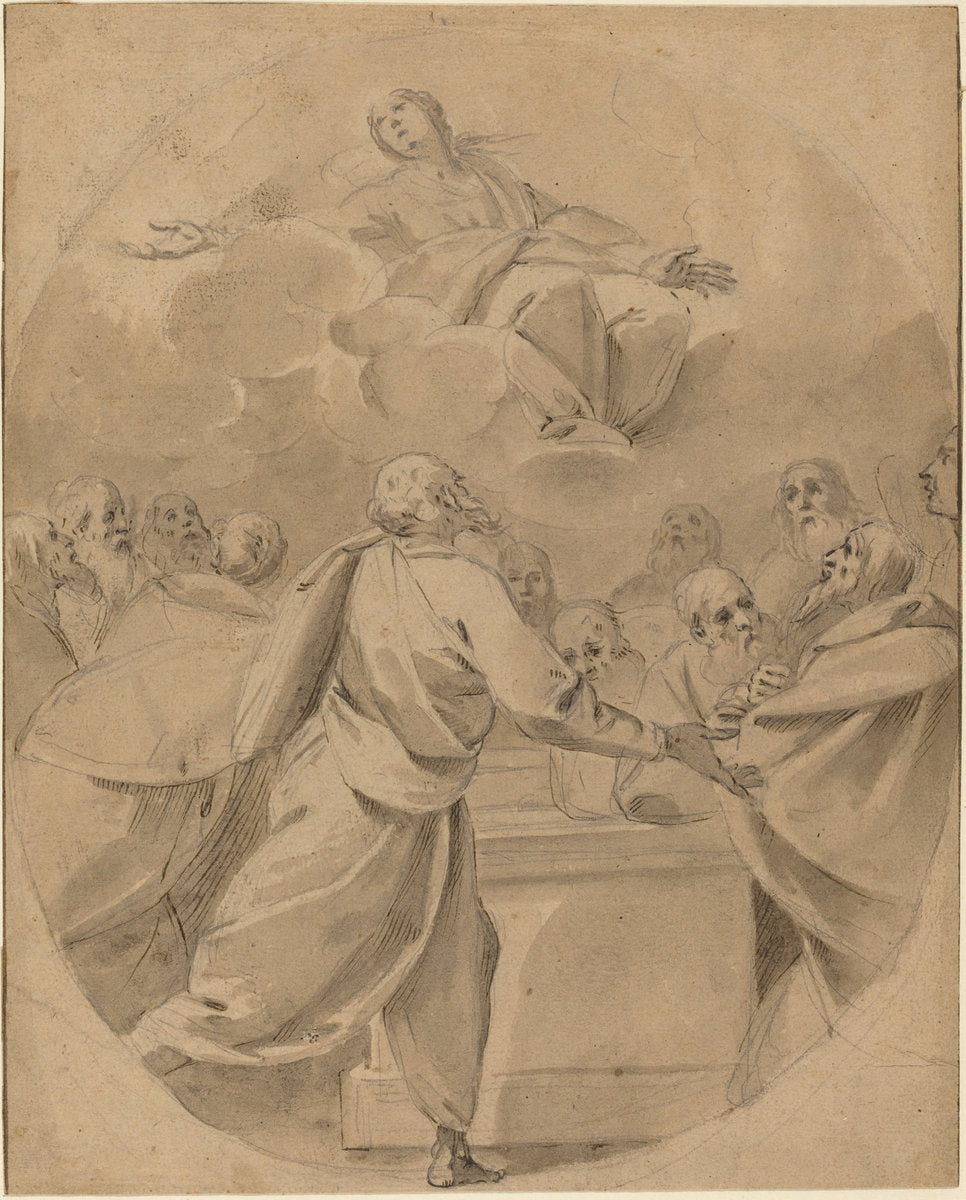 The Assumption of the Virgin by Morazzone (Lombard, 1573 - 1626), 16X12"(A3)Poster Print