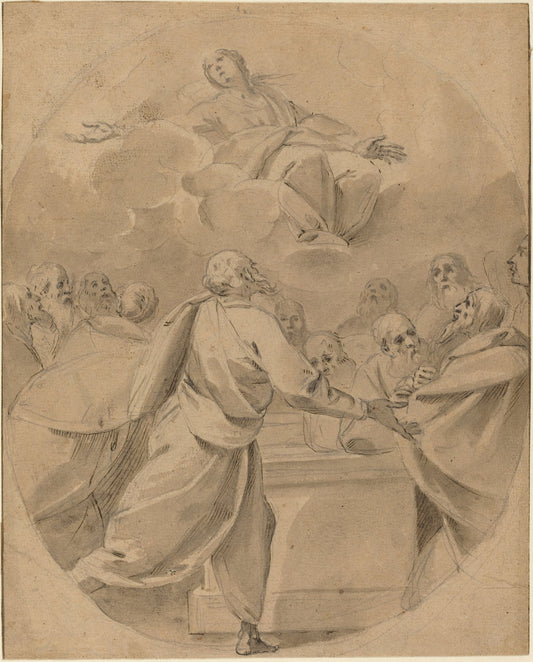 The Assumption of the Virgin by Morazzone (Lombard, 1573 - 1626), 16X12"(A3)Poster Print