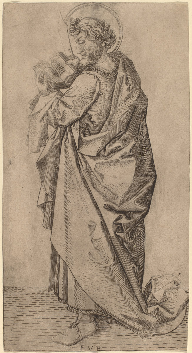 Saint Bartholomew by Master FVB (Flemish, active c. 1480/1500), 16X12"(A3)Poster Print