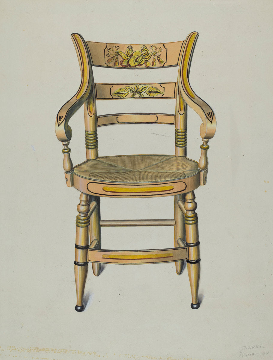 Hitchcock Armchair by Therkel Anderson (American, active c. 1935), 16X12"(A3)Poster Print