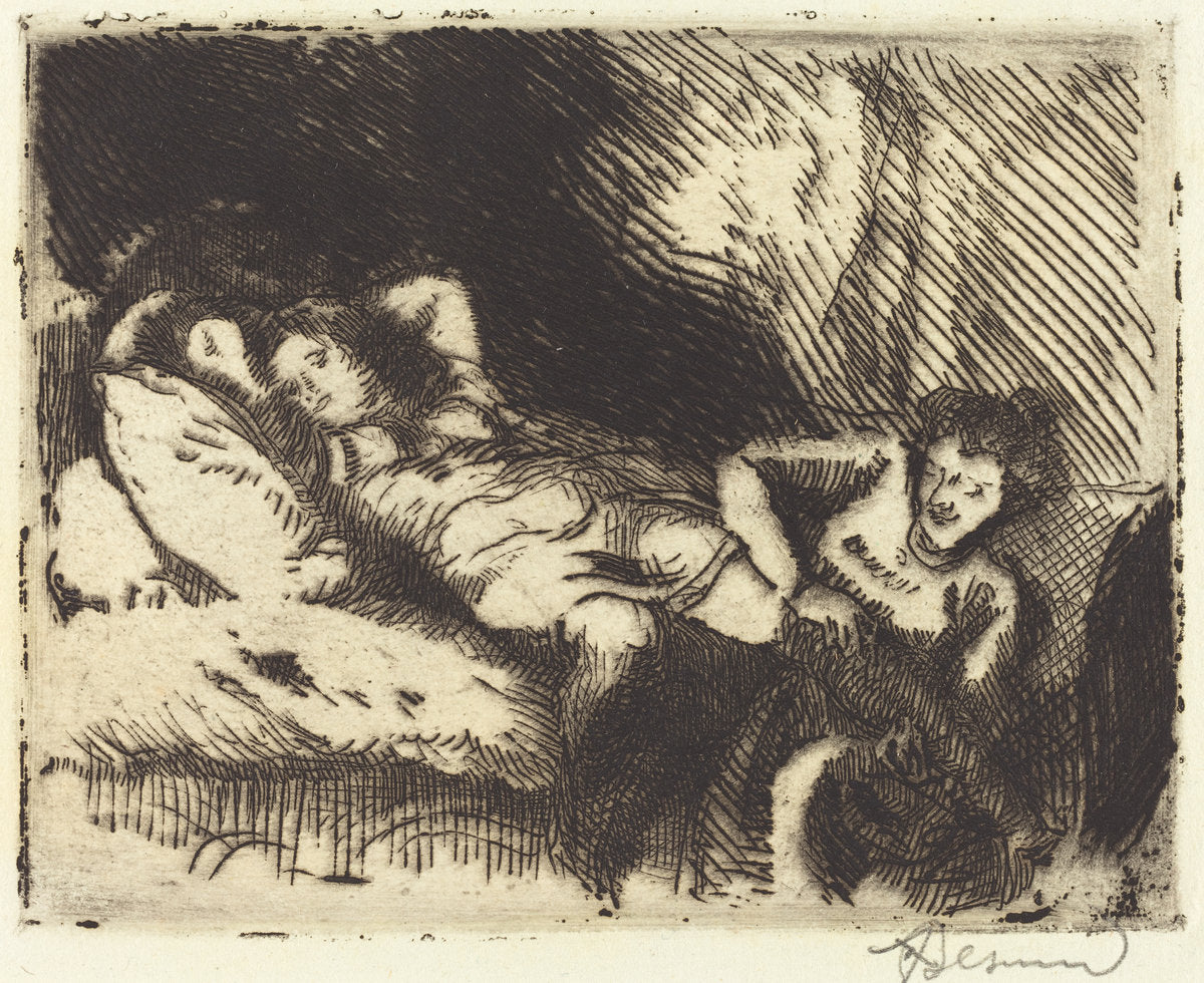 Going to Bed (Le coucher) by Albert Besnard (French, 1849 - 1934), 16X12"(A3)Poster Print