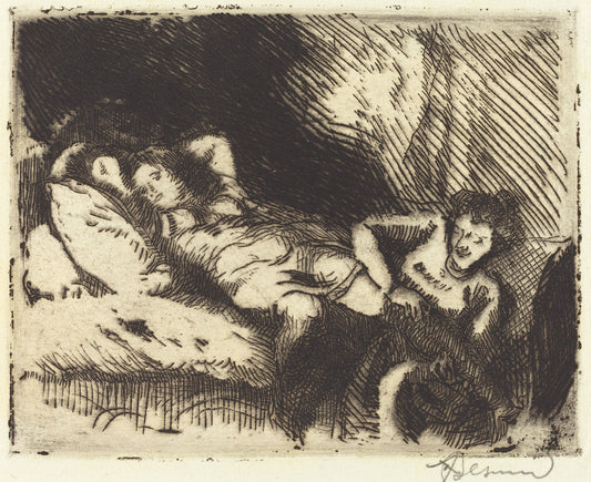 Going to Bed (Le coucher) by Albert Besnard (French, 1849 - 1934), 16X12"(A3)Poster Print