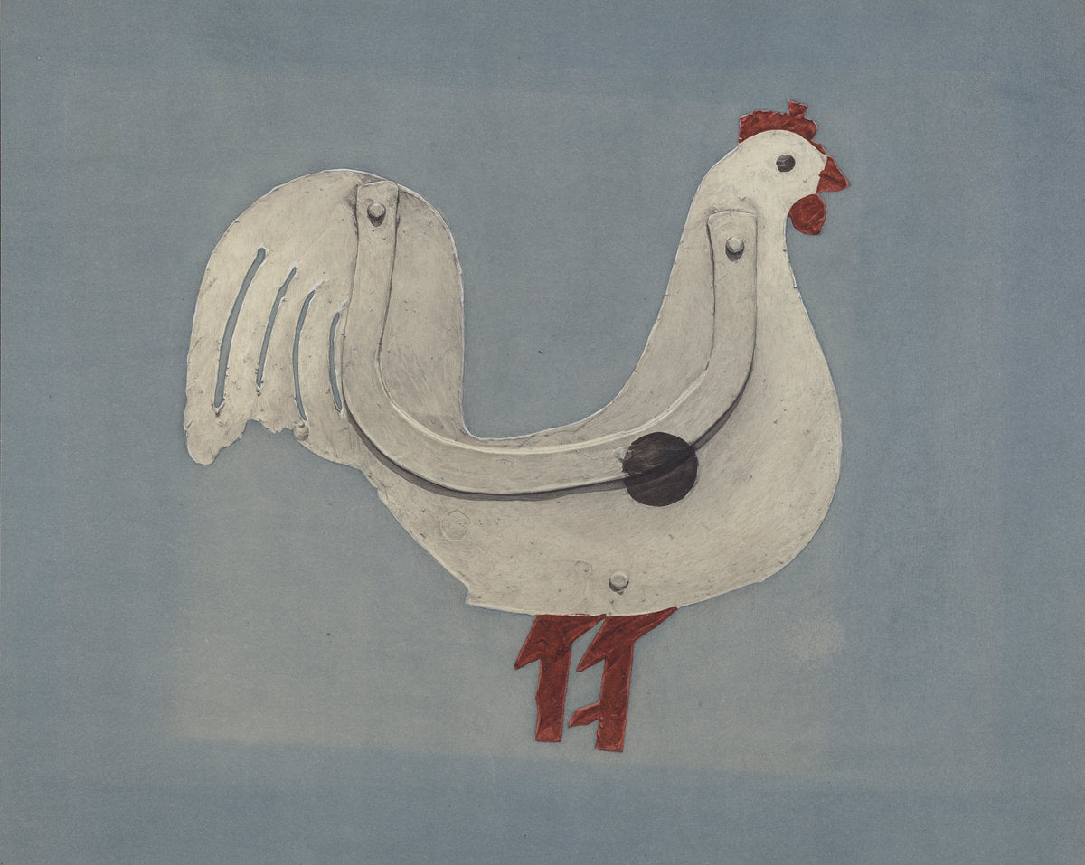 1935/1942 by American 20th Century (Weather Vane), 16X12"(A3)Poster Print