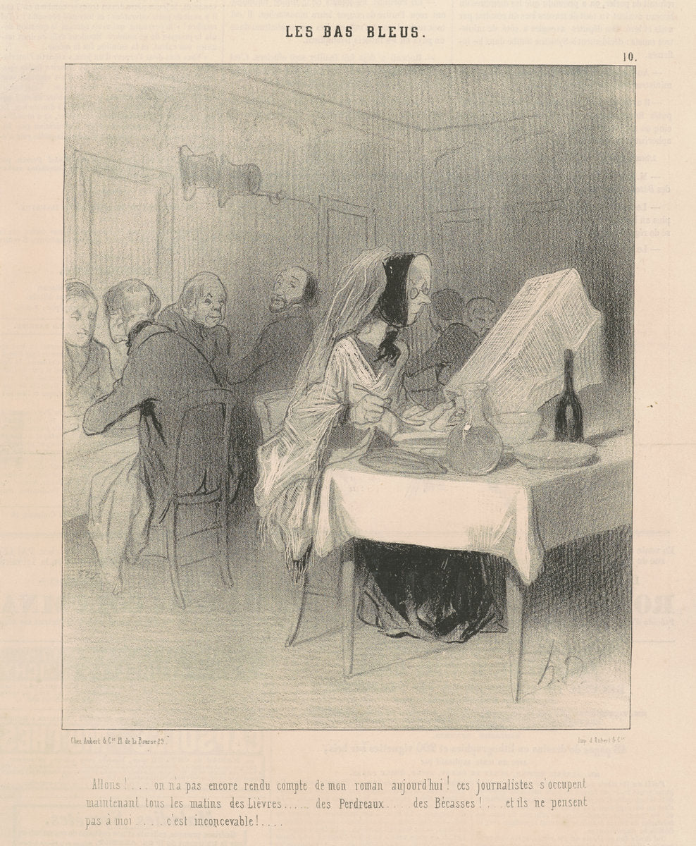 Allons! ... On n'a pas encore rendu compte de mon roman ... by Honoré Daumier (French, 1808 - 1879), 16X12"(A3)Poster Print