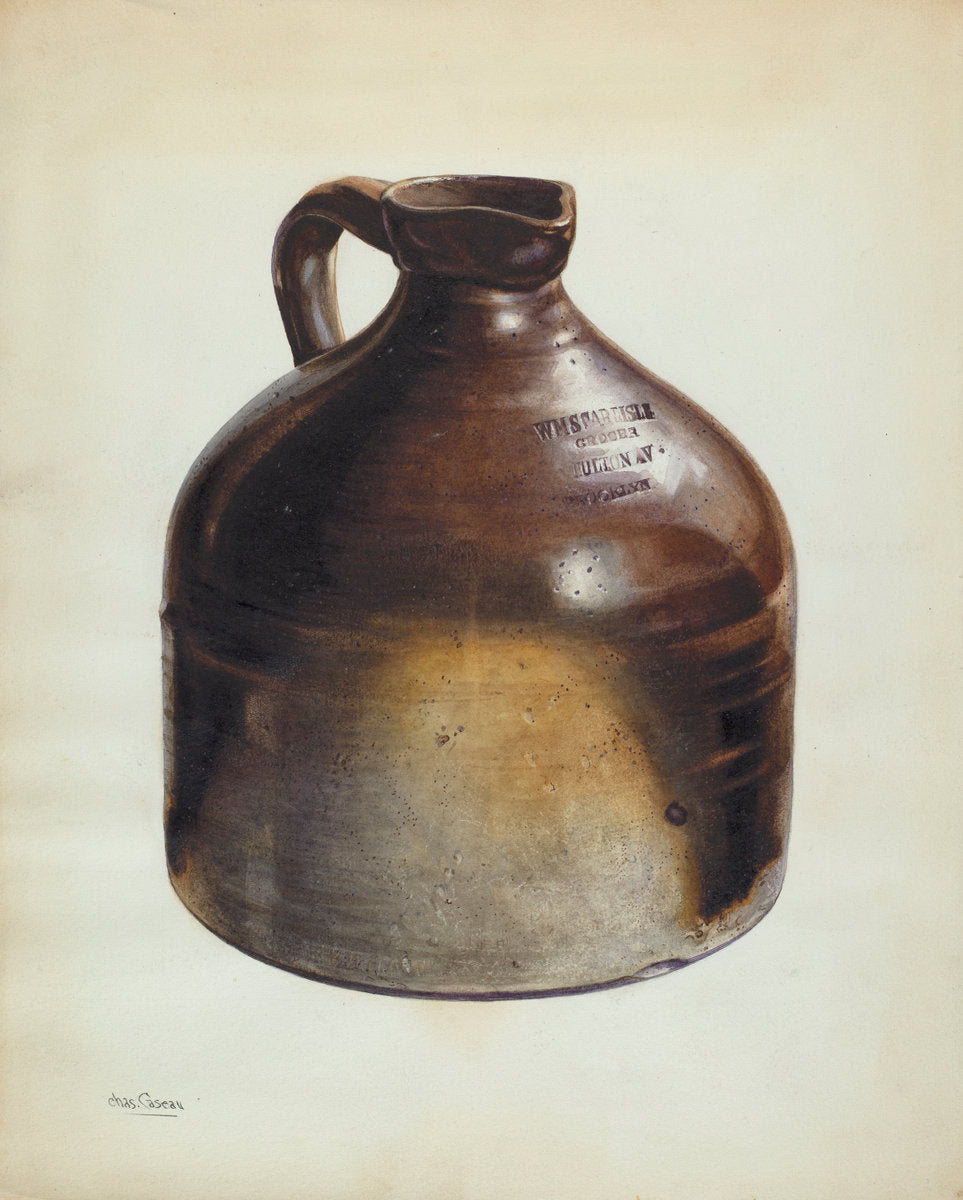 Jug for Molasses by Charles Caseau (American, active c. 1935), 16X12"(A3)Poster Print