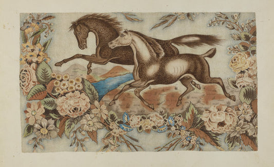 Printed Chintz by Hubbell McBride (American, active c. 1935), 16X12"(A3)Poster Print
