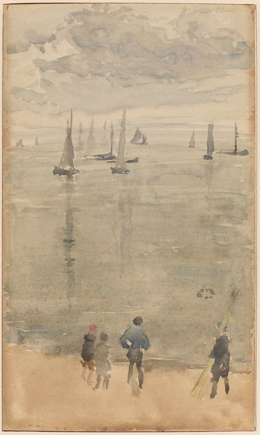 Violet [Note?]...The Return of the Fishing Boats by James McNeill Whistler (American, 1834 - 1903), 16X12"(A3)Poster Print