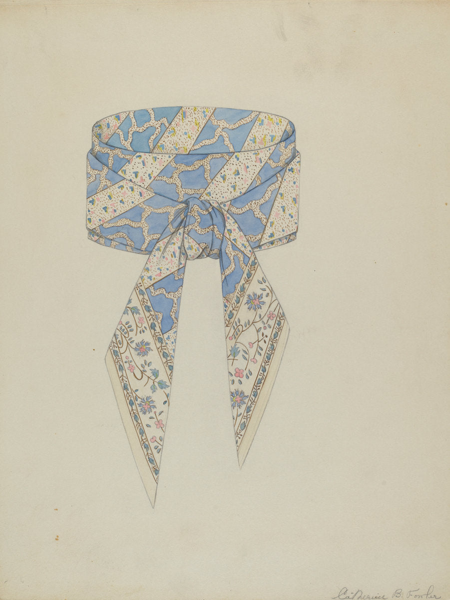 Cravat by Catherine Fowler (American, active c. 1935), 16X12"(A3)Poster Print
