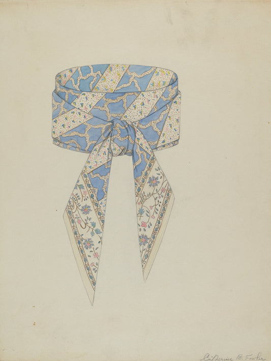 Cravat by Catherine Fowler (American, active c. 1935), 16X12"(A3)Poster Print