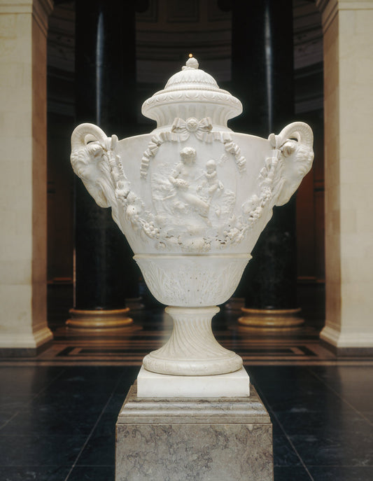 Monumental Urn by Clodion (French, 1738 - 1814), 16X12"(A3)Poster Print