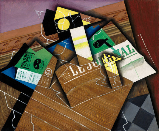Fantômas by Juan Gris (Spanish, 1887 - 1927), 16X12"(A3)Poster Print