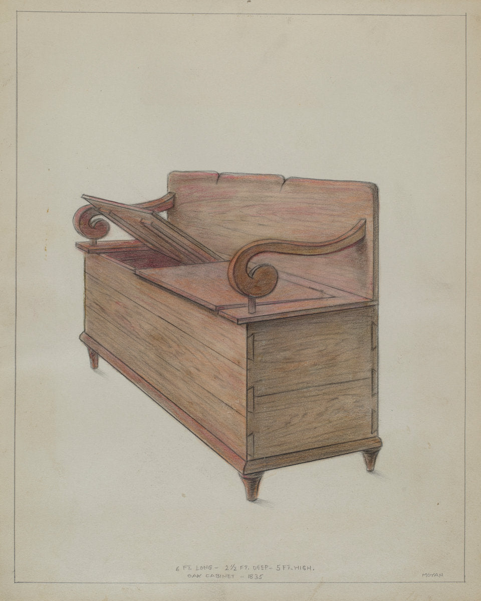 Cabinet by Franklin C. Moyan (American, active c. 1935), 16X12"(A3)Poster Print