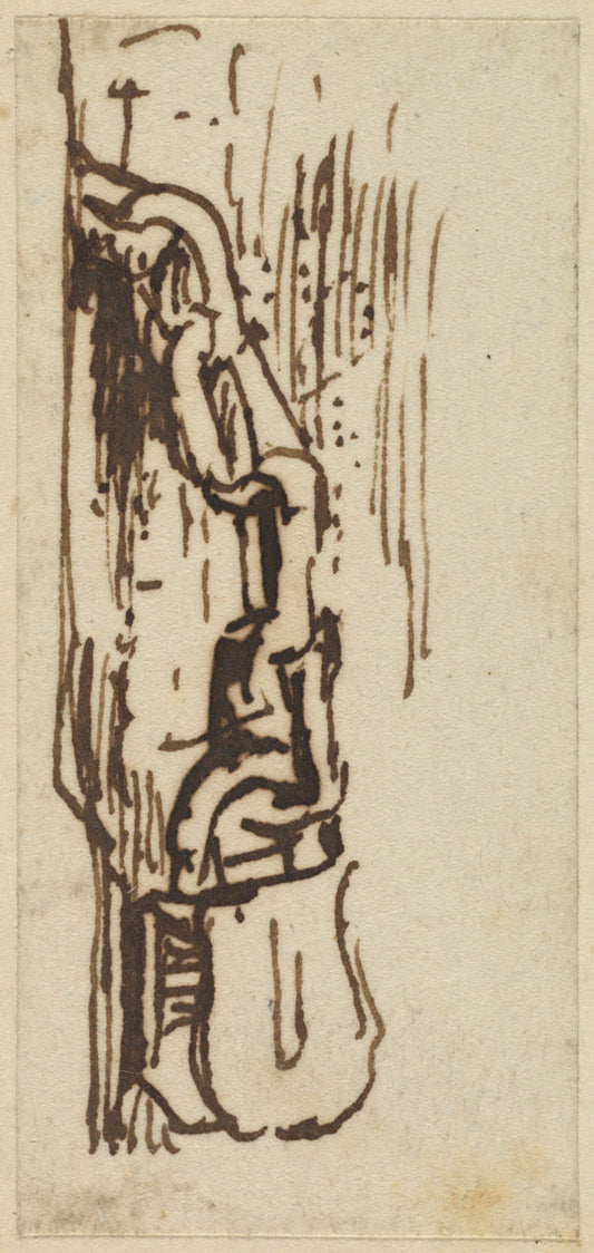 A Padlock by Sir David Wilkie (Scottish, 1785 - 1841), 16X12"(A3)Poster Print