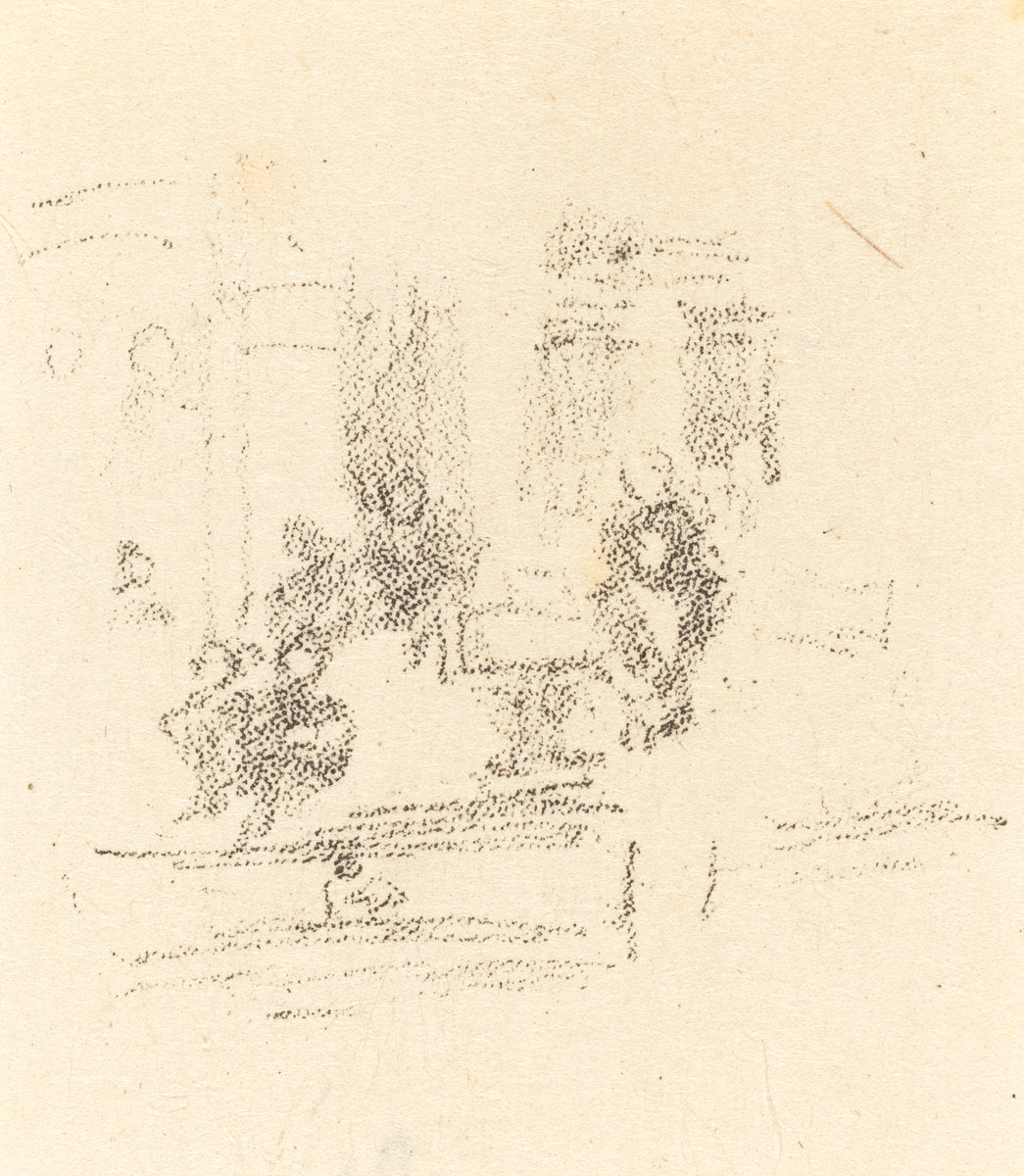 Trial Sketch: An Interior by James McNeill Whistler (American, 1834 - 1903), 16X12"(A3)Poster Print