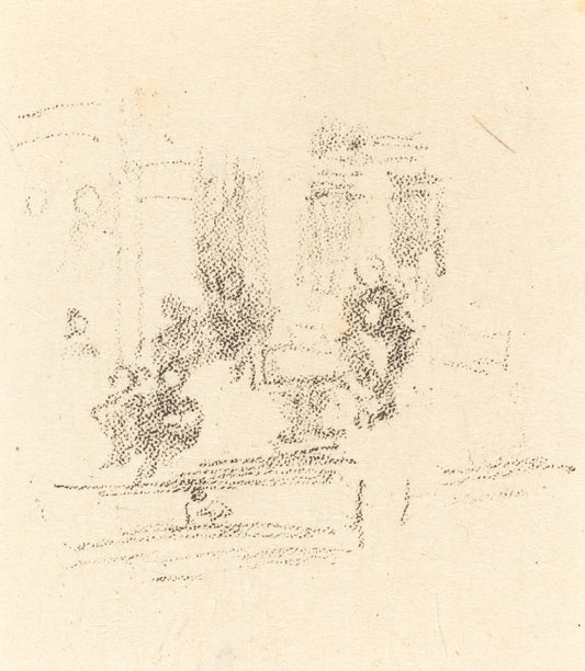 Trial Sketch: An Interior by James McNeill Whistler (American, 1834 - 1903), 16X12"(A3)Poster Print