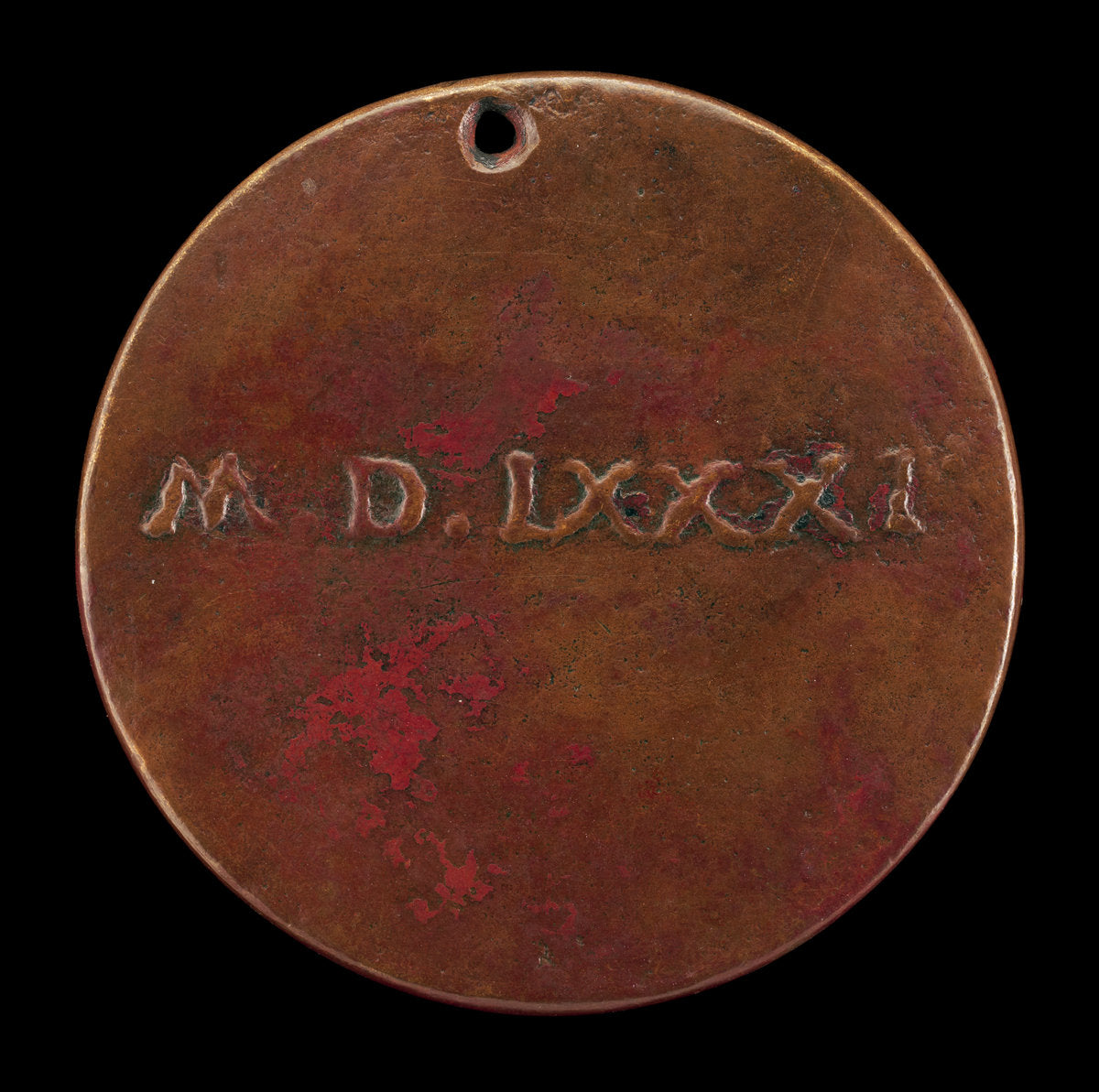 possibly 1581 by Possibly Venetian 16th Century (Roman Numeral Date 1581 [reverse]), 16X12"(A3)Poster Print