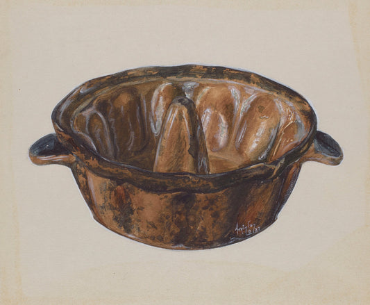 Cake Mold by Randolph Atkinson (American, active c. 1935), 16X12"(A3)Poster Print