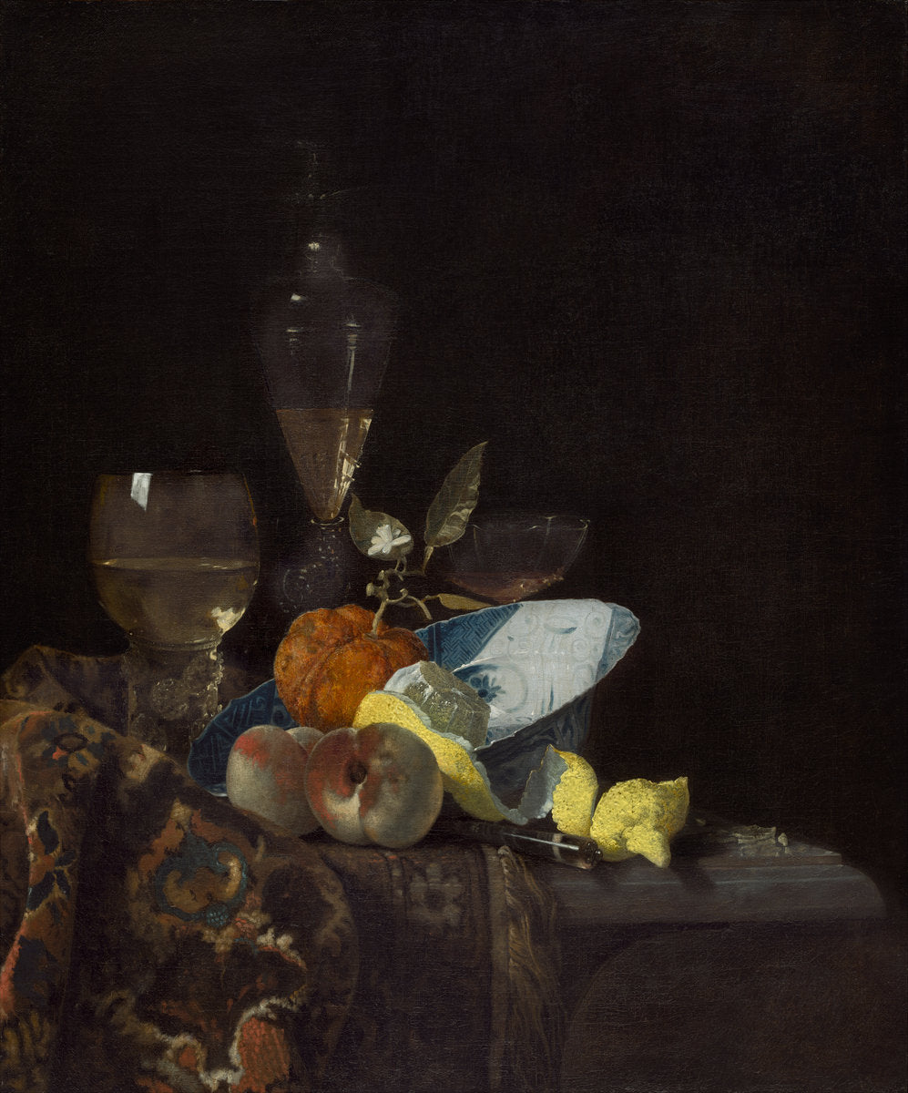Still Life by Willem Kalf (Dutch, 1619 - 1693), 16X12"(A3)Poster Print