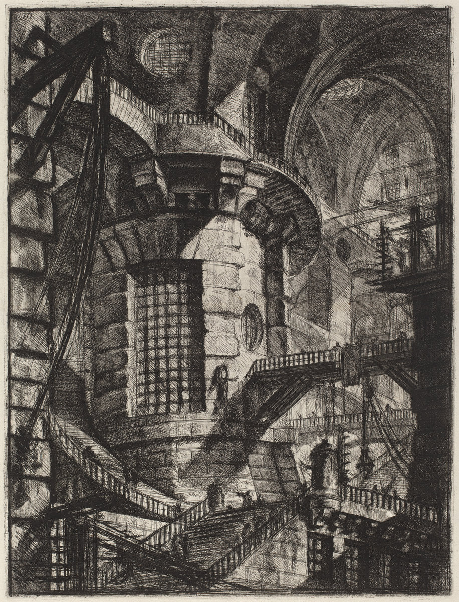 The Round Tower by Giovanni Battista Piranesi (Italian, 1720 - 1778), 16X12"(A3)Poster Print