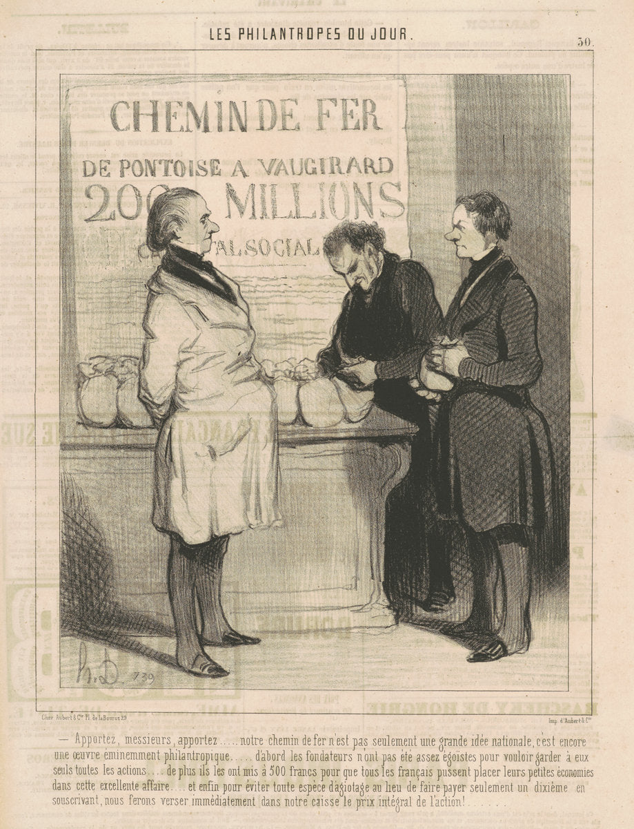 Apportez, messieurs, apportez ... by Honoré Daumier (French, 1808 - 1879), 16X12"(A3)Poster Print