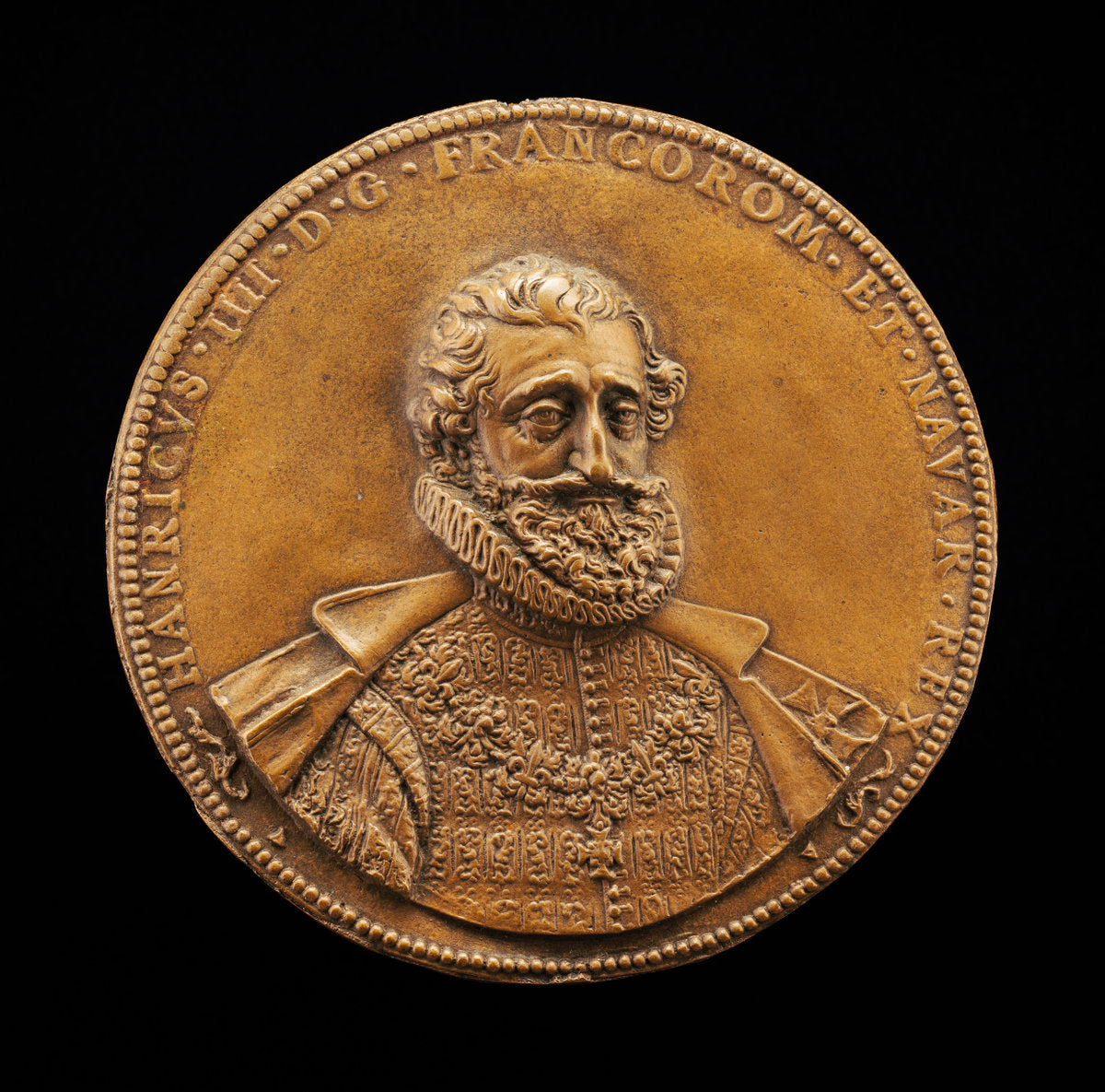 bronze//Cast hollow by Style of Guillaume Dupré (Henri IV, 1553-1610, King of France 1589), 16X12"(A3)Poster Print