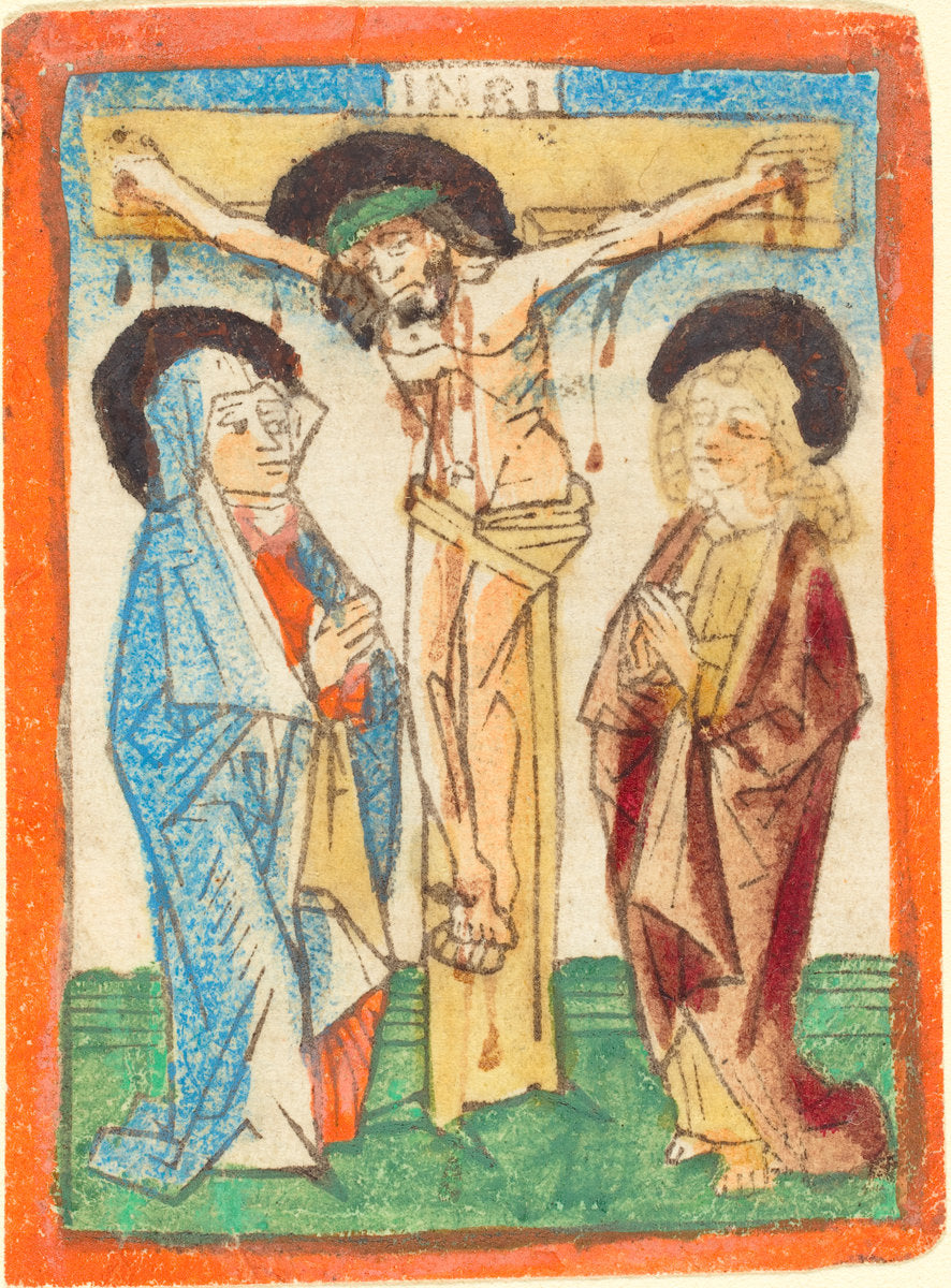 1470/1480 by German 15th Century (Christ on the Cross), 16X12"(A3)Poster Print