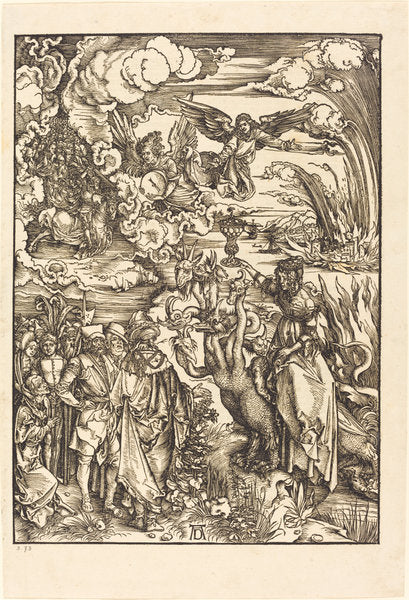 The Whore of Babylon by Albrecht Dürer (German, 1471 - 1528), 16X12"(A3)Poster Print