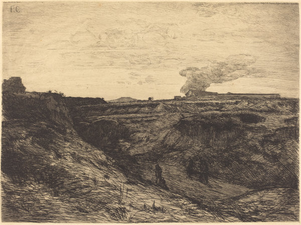 Quarry near Montmartre by François-Nicolas Chifflart (French, 1825 - 1901), 16X12"(A3)Poster Print