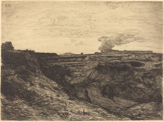 Quarry near Montmartre by François-Nicolas Chifflart (French, 1825 - 1901), 16X12"(A3)Poster Print