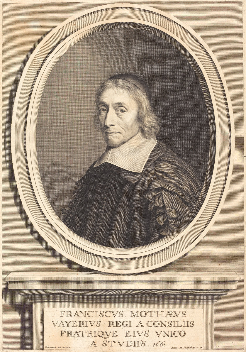 Francois de la Mothe Le Vayer by Robert Nanteuil (French, 1623 - 1678), 16X12"(A3)Poster Print