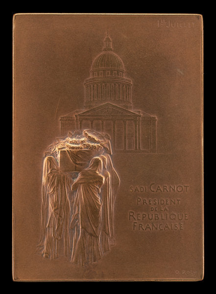 The Body of President Sadi Carnot Borne to the Panthéon [obverse] by Louis-Oscar Roty (French, 1846 - 1911), 16X12"(A3)Poster Print