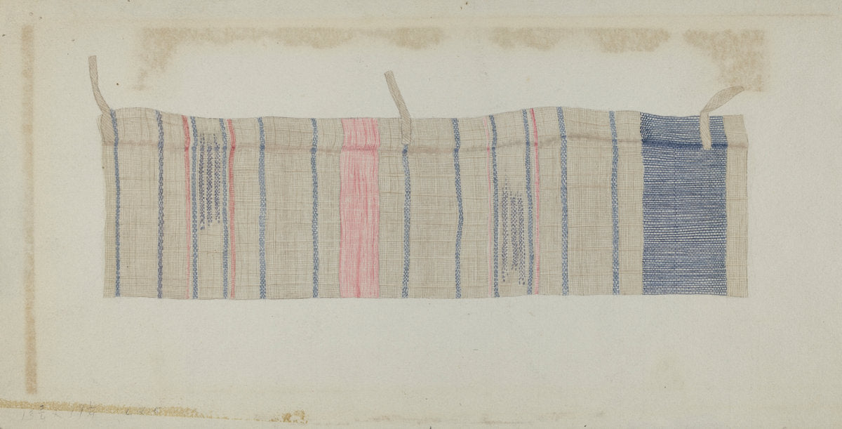 Handwoven Curtain by Alfred Denghausen (American, active c. 1935), 16X12"(A3)Poster Print