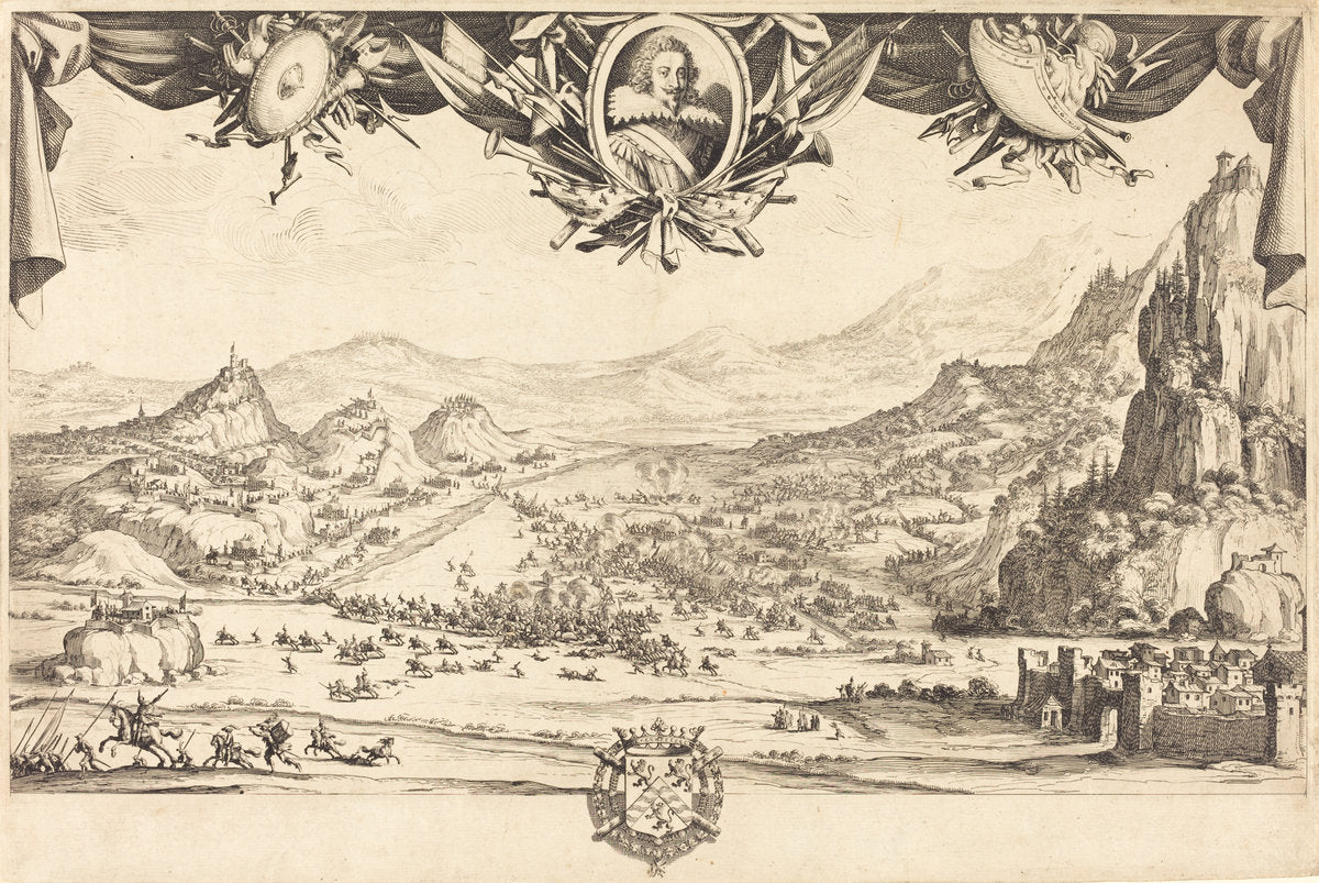 The Combat of Avigliana by Jacques Callot (French, 1592 - 1635), 16X12"(A3)Poster Print
