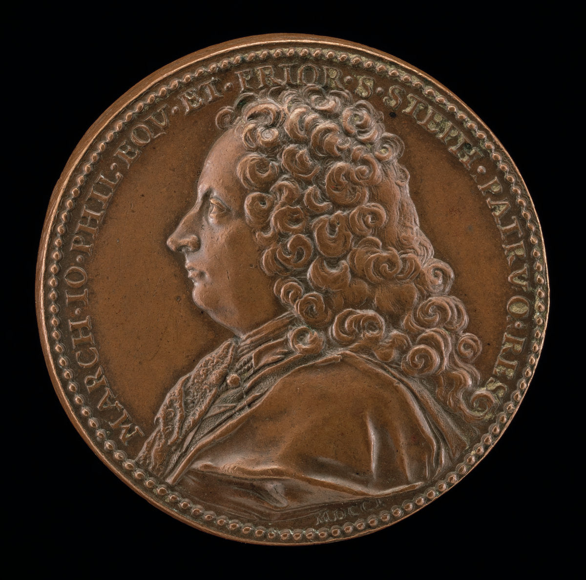 Marquis Giovanni Filippo (?) [reverse] by Attributed to Ferdinand de Saint-Urbain (French, 1658 - 1738), 16X12"(A3)Poster Print